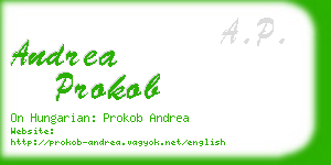 andrea prokob business card